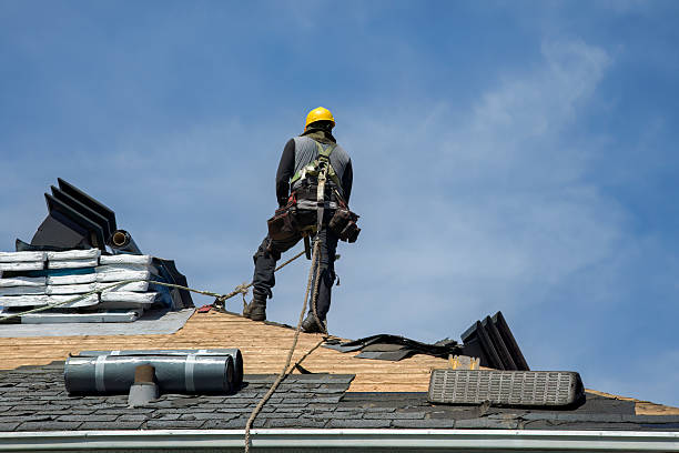 Professional Roofing technician working in Sterling, NY